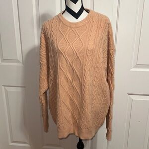Aelfric Eden Cable Knit Sweater in Warm Tan